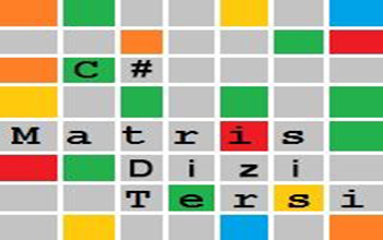 C Sharp Görsel Programlama - Diziler ve Dizilere Ait (Sort, BinarySearch,IndexOf ve Reverse) Fonksiyonları
